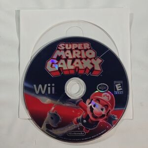 Nintendo Super Mario Galaxy Wii Game - Black and Red